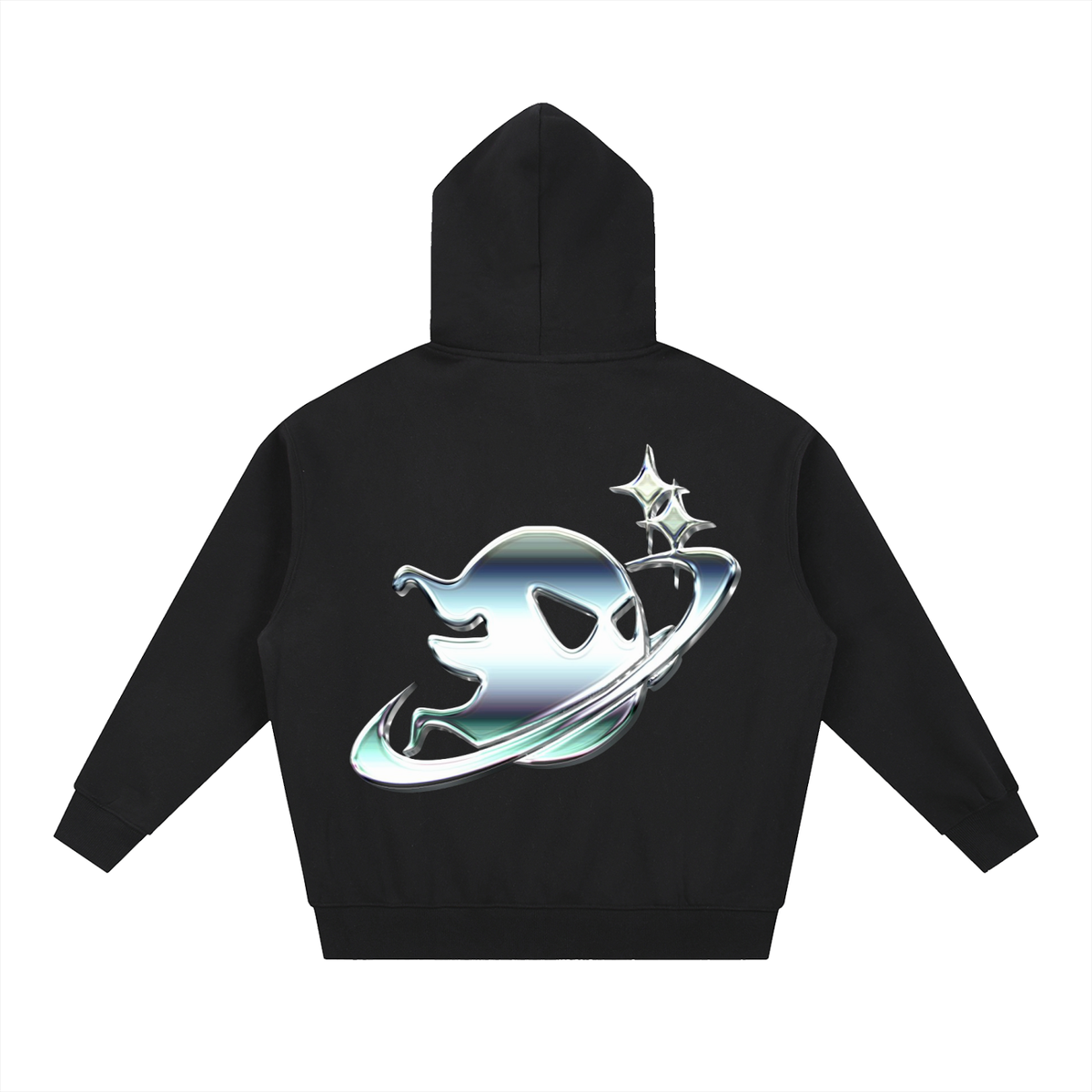 Ghosted Zip Up Crop Fit Hoodie