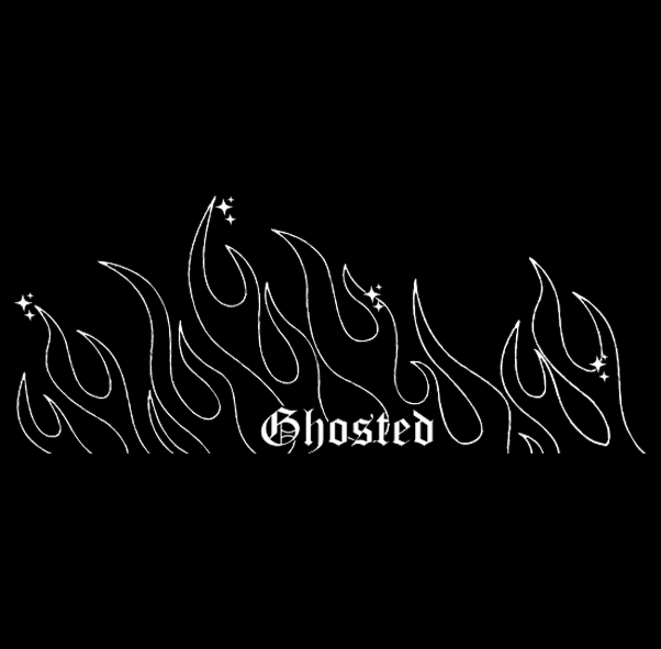 Ghosted Flame Window Sticker