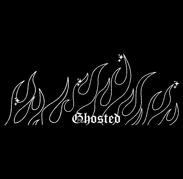 Ghosted Flame Window Sticker