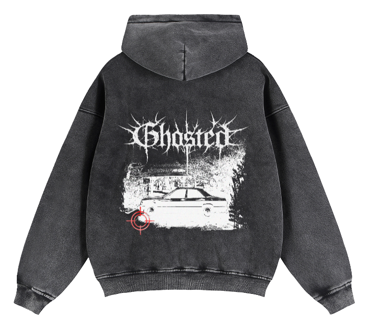 190E Dissolved Print Zip-Through Hoodie